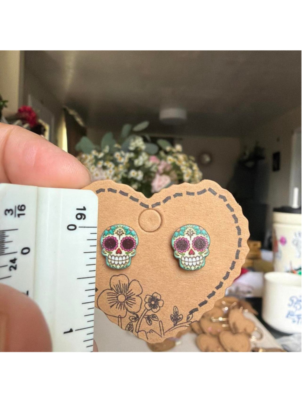 Sugar skull earrings